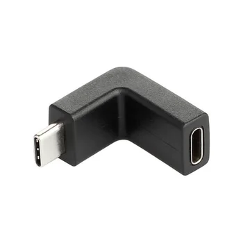 

90 Degree Up or Down Angled USB 3.1 Type-C Male to Female Extension Adapter for Laptop & Tablet & Mobile Phone