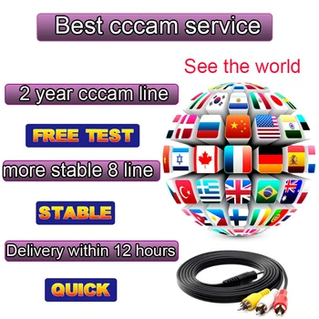 

FREESAT V8 AND 1 Year Europe cline 3/4/6/8 lines Spain Germany French Polsat NL Channels Satellite receiver DVBS2 set top box