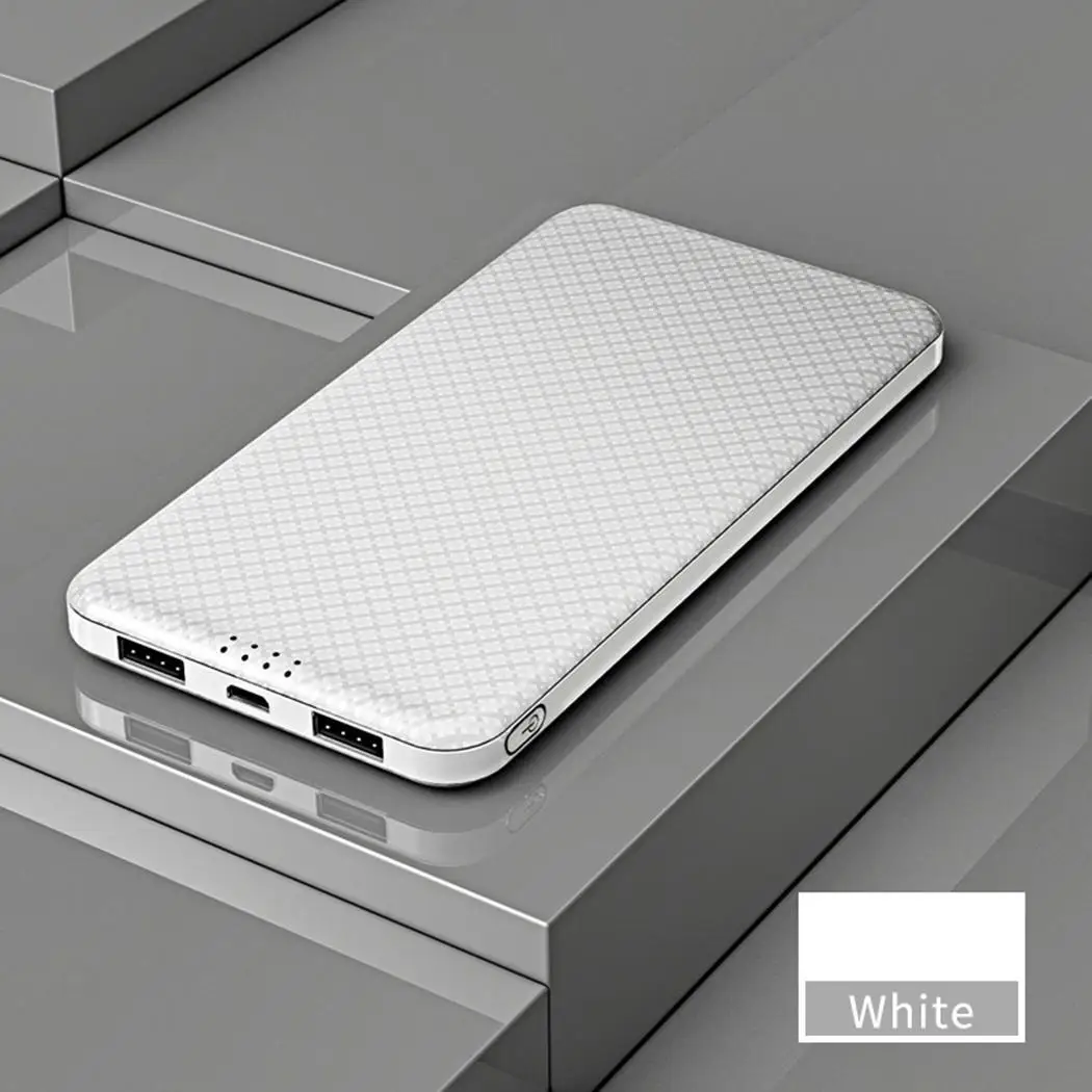 

Fast Charging 20000mAh Power Bank Ultra-thin Portable External Battery Charger Power Bank for Xiaomi MI iPhone Samsung S9 LG HTC