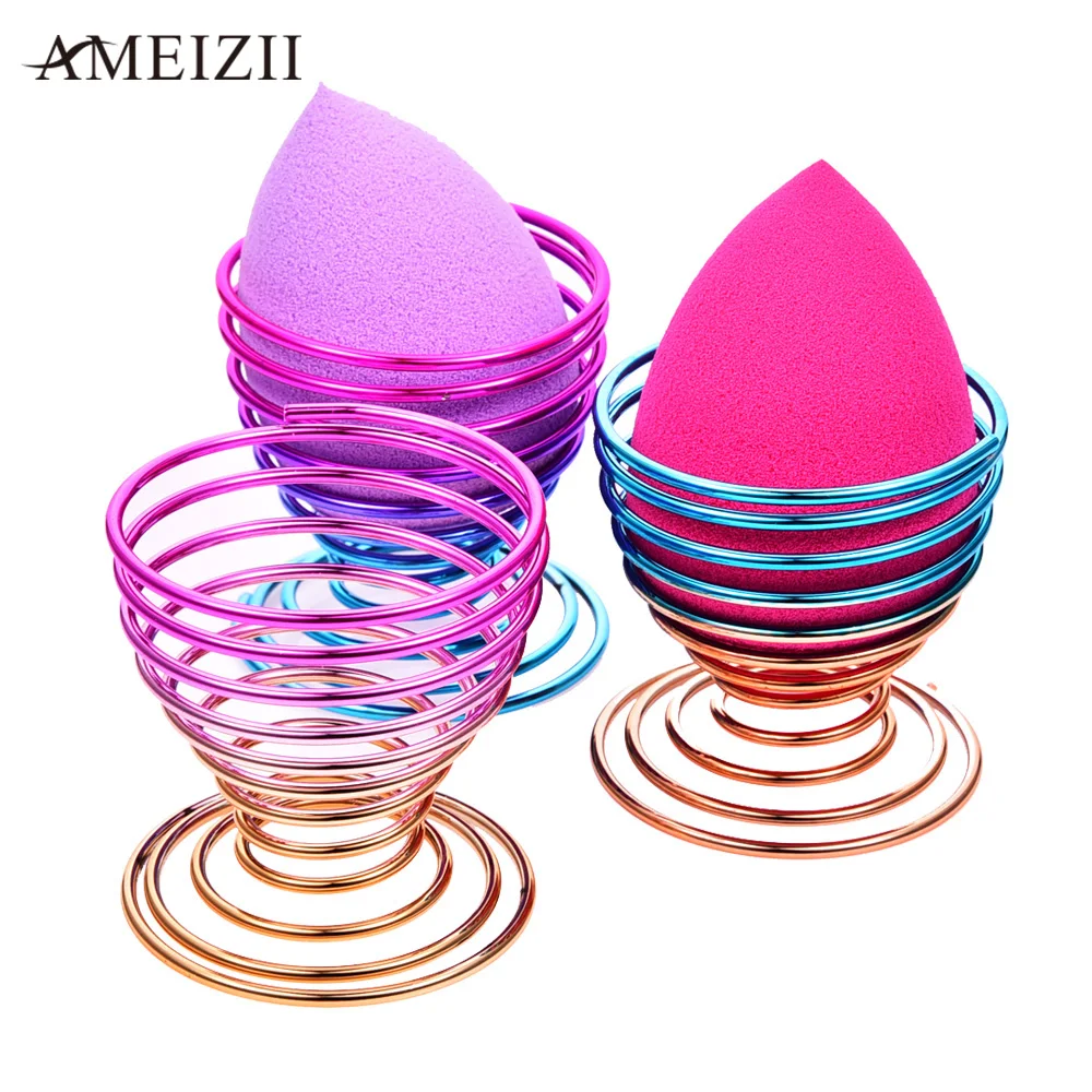 

AMEIZII Makeup Sponge Puff Rack Gradient Color Egg Sponge Drying Storage Holders For Beauty Make Up Powder Puff Blender Display
