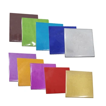 

500pcs/Lot 10 Colors Chocolate Wrapping Tin Paper DIY Baking Food Packaging Aluminum Foil Wrapper Candy Gifts Decoration Paper
