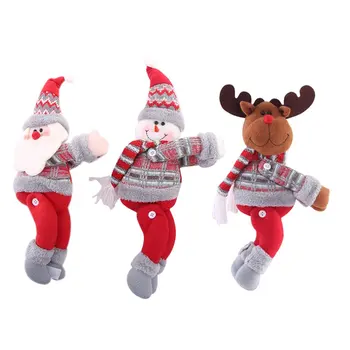 

Creative Christmas Decorations Curtain Buckle Festive Window Scene Layout Cartoon Doll Clasp Decor Ornament