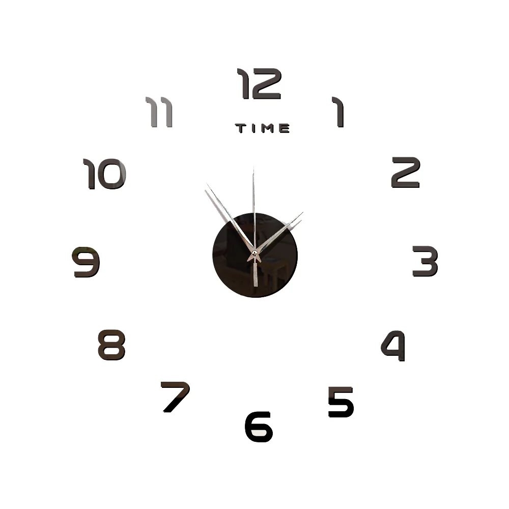 Wall Clock Wall Clock Sticker 3D Luminous Wall Clock Mirror Wall Stickers Creative DIY Clocks Removable Art Decal Home Decor Living Room Quartz Needle