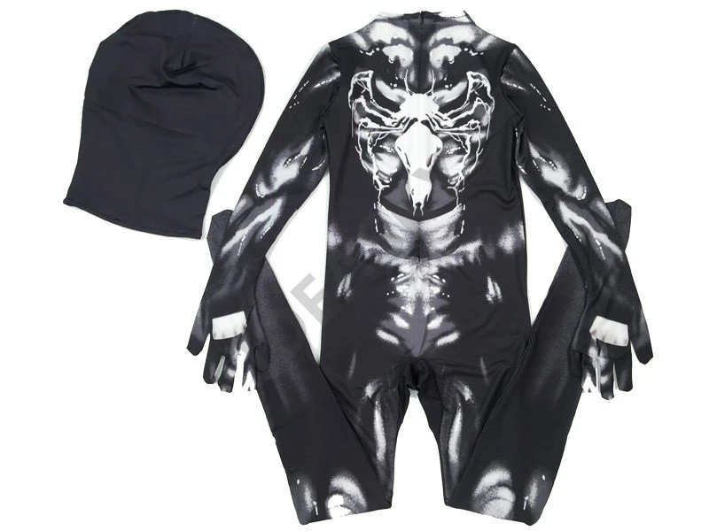 Symbiote Человек паук Гвен костюм Venom Детский Маска для мальчиков косплей костюмы на