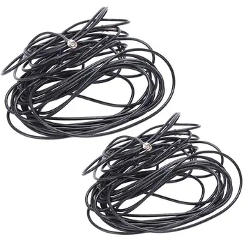 

2 Pcs Black RP-SMA Male to Female Wifi Antenna Connector Extension Cable 5M & 9M