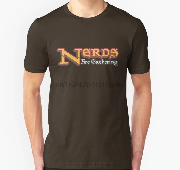 Men tshirt Nerds Are Gathering Magic The MTG Spoof Unisex T Shirt Printed T-Shirt tees top | Мужская одежда