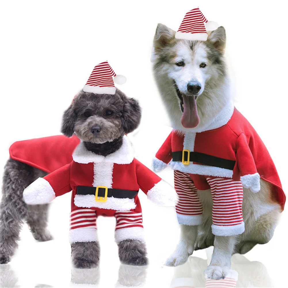 Christmas Pet Costume Xs7xl Cat Dog Cosplay Santa Claus Large Dogs