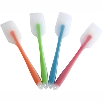 

Silicone Spatulas Set of 4 - Heat Resistant Flexible Spatula 450F with Stainless Steel Core - FDA Grade Premium Utensils