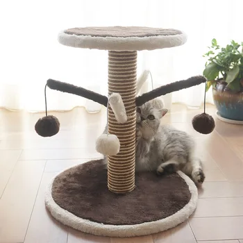 

Scratching Mat Wooden Cat House Climbing Frame Tree Scratching Cat House Scratching Rascador Para Gato Cat Scratch Post QJJ60MZP