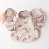 Soft PU Baby Infant Bibs With Pocket Dining Bib Waterproof Easy Clean Quick Dry INS Style Fashion Toddler Kids Bibs Smock 5