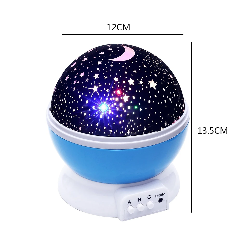 Gifts for Kids Lightme Star Starry Sky LED Night Light Projector Moon Lamp Battery Projection LampUSB Bedroom Lamp