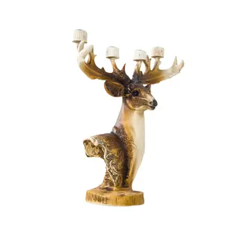 

Christmas Decorations Simulation Christmas Elk First Resin Crafts Ornaments Creative Antler Candlesticks
