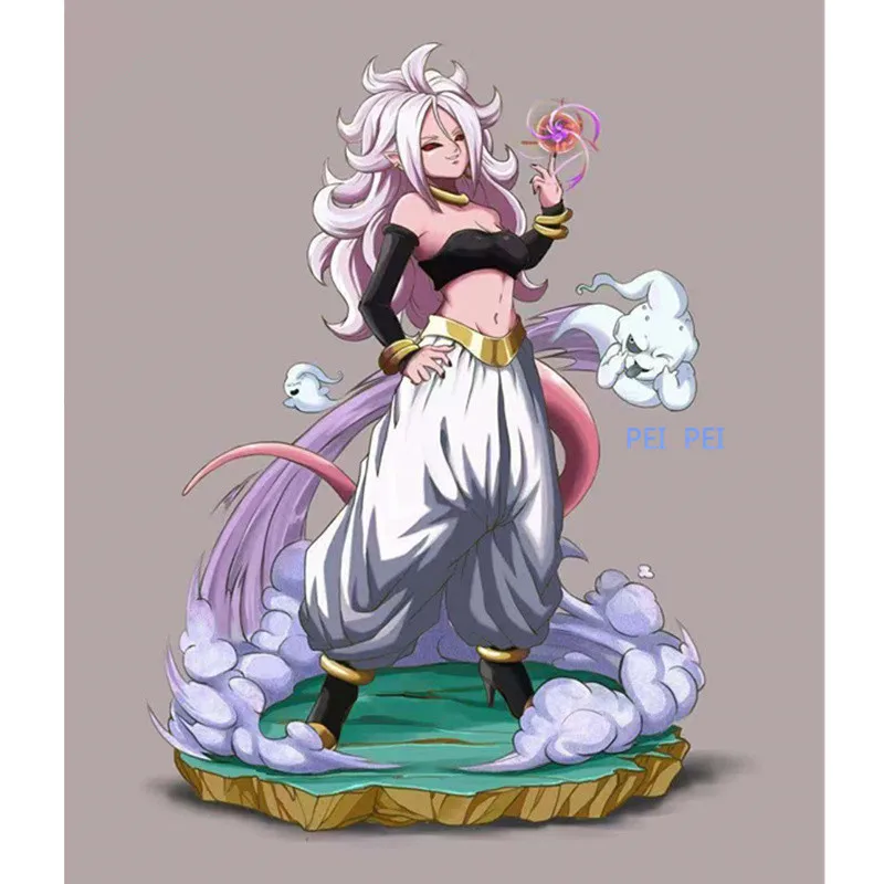 Аниме статуя Dragon Ball Android 21 GK полноразмерный портрет 28 см резиновая фигурка героя Коллекционная модель игрушечная коробка Q999