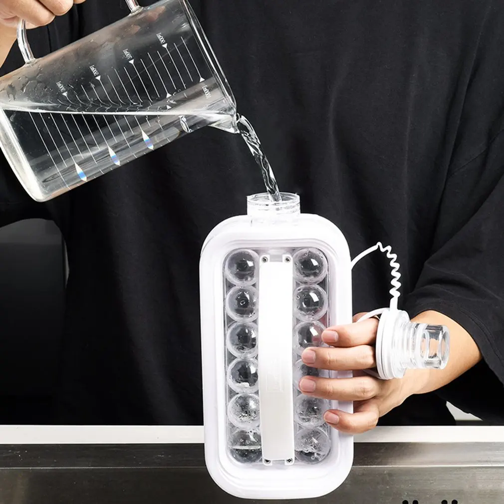 2 в 1 форма для изготовления кубиков льда бутылка воды шариков круглый поднос