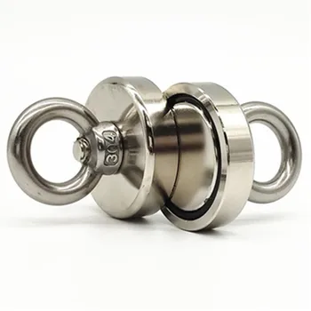 

Super Strong Pot Fishing Neodymium search Magnet Salvage Fishing Hook Eyebolt Strongest Permanent Powerful Magnetic With Rope