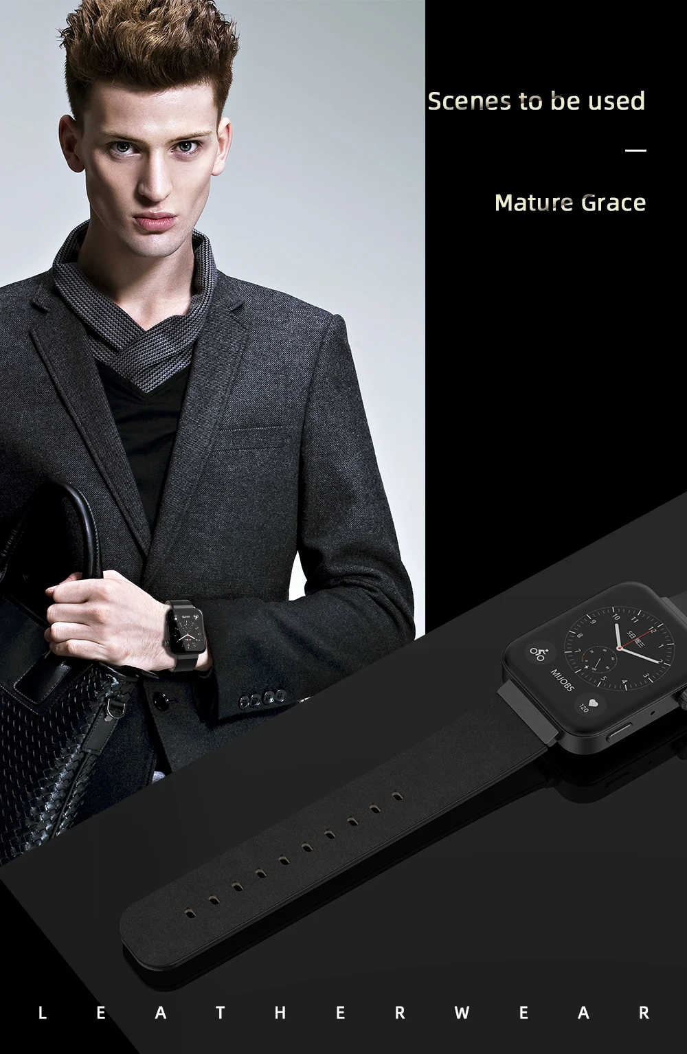 Ремешок из натуральной кожи для xiaomi band, браслет mi, умные часы, напульсники, Новое поступление, умные часы, браслет, аксессуары