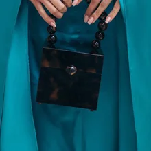 Акриловая квадратная сумка-тоут с ручками из бисера, вечерняя сумка для женщин, жесткие сумки для женщин, качественные брендовые клатчи