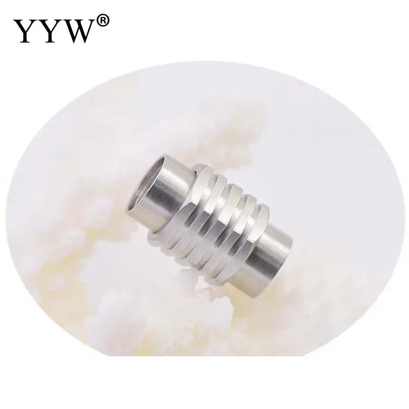 10pcs Stainless Steel Magnetic Clasps 5-20mm Polished For Diy Leather Bracelets Charms Connector Buckles Jewelry Making Findings