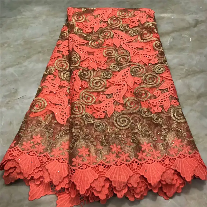 African Lace Fabric 2020 High Quality French Embroidery Nigerian Fabrics For Women Wedding XY2982B-1 | Дом и сад