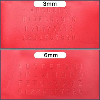 

3/6mm Economical Carving Leather Seal Letters Alphabet Stamp Handmade DIY Craft Logo Tools Tool Number Steel Stainless