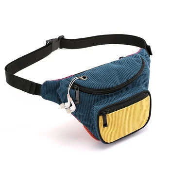 

winter fashion croduroy chest rig bag vest waist pack women money belt bolsos mujer 2019 belly bag heuptasje voor vrouwen bolsas