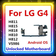 Разблокирована для LG G4 H811/H815/H818/H810/H812/VS986 материнская плата 32 ГБ с чипами материнская плата для LG G4 карты логическая плата Android OS