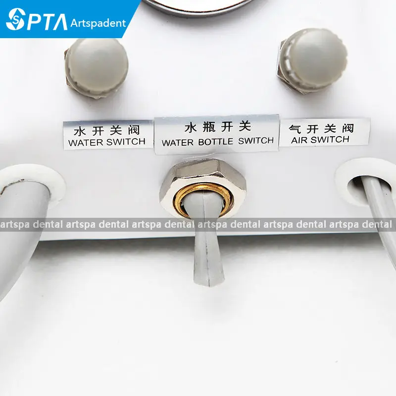  Dental portable Turbine Unit work with AIR Compressor 4-Holes + 3 way Syringe