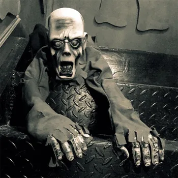 

Halloween Party Horror Decoration Scary Electric Toys Skull Head Crawling Ghost Room Escape Pank Props Horrifying Voice