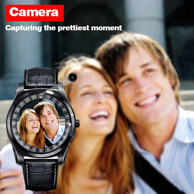 BINSSAW Men Smart Watch sport with Camera Bluetooth SIM SD Card Smartwatch Digital watch for Android Phone  fitness smartwatch