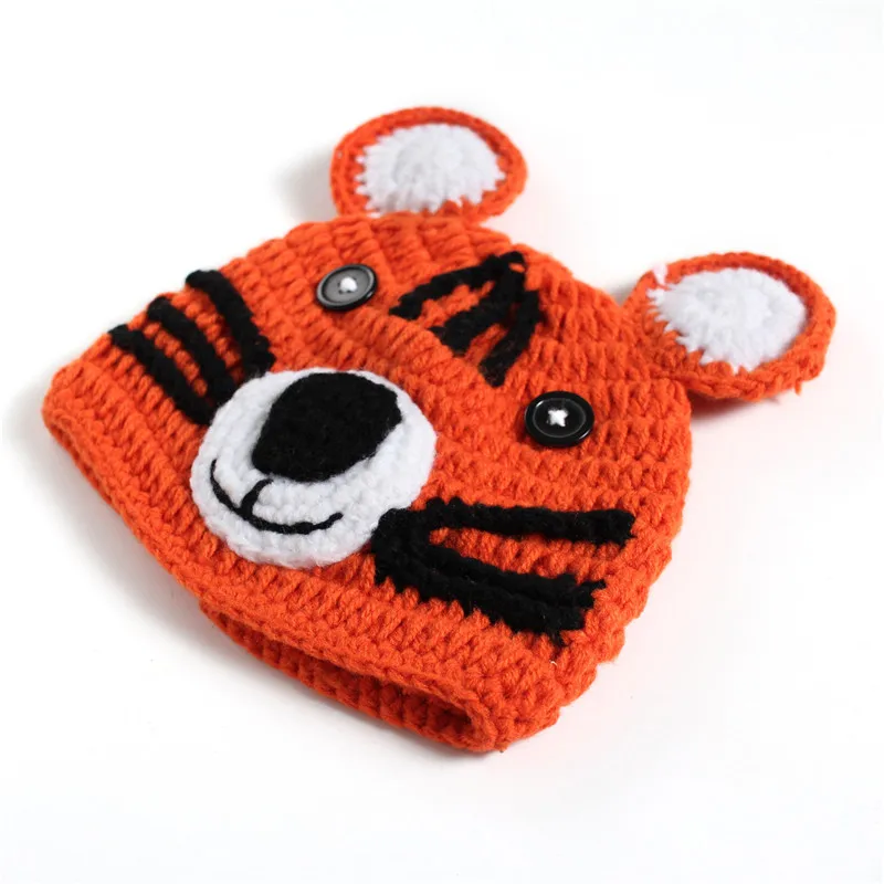 new baby souvenirs	 2Pcs/Set Crochet Knit Cartoon Tiger Hat Long Tail Pants Outfits Baby Photo Costume Clothes Newborn Photography Prop infant photography near me