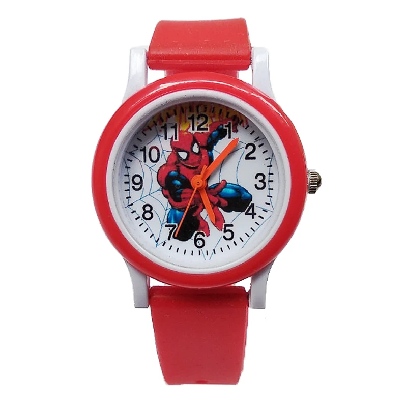 Dropshipping Spiderman Cartoon Baby Watch Kids Watches Children Rubber Quartz Boys Girls Gift Hour Reloj Montre Relogio | Наручные часы