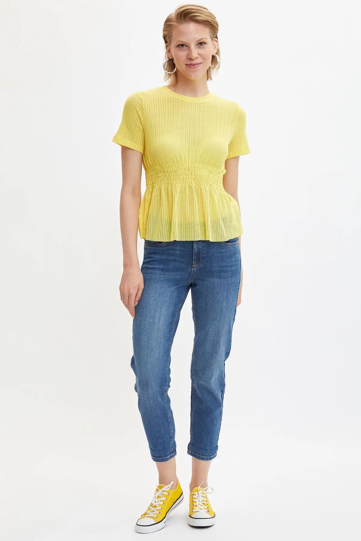 Defacto Осенняя женская обувь из джинсовой ткани Susana Slim Fit джинсы уличной