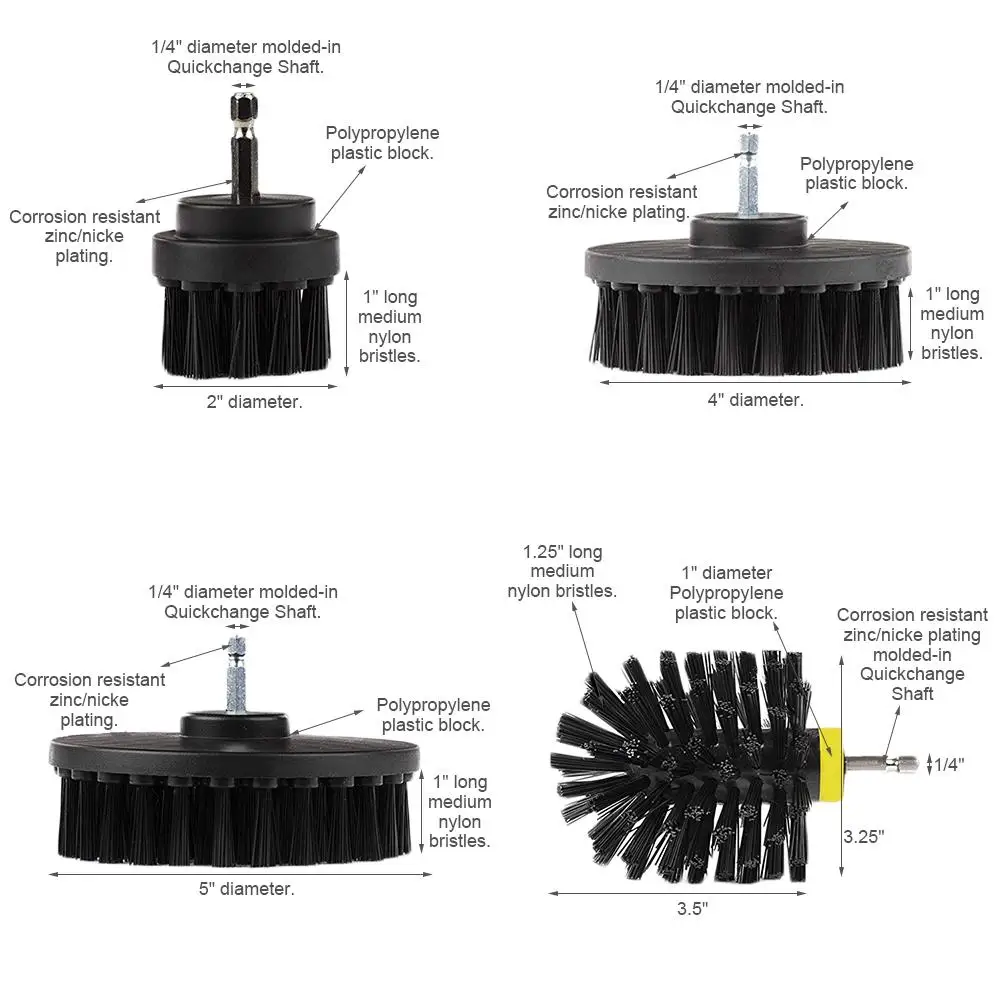 5 шт. насадка в виде Щетки Набор скрабов аксессуары для мотоциклов с удлинителем для чистки автомобиля Универсальный Очиститель Набор щеток для мытья