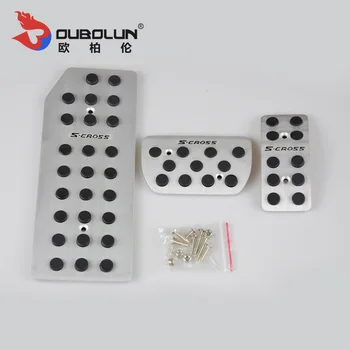 

Fuel Brake Foot Rest pedals Plate Non slip Accelerator brake pedal Pads cover For Suzuki SX4 S-Cross S Cross 2014-2018