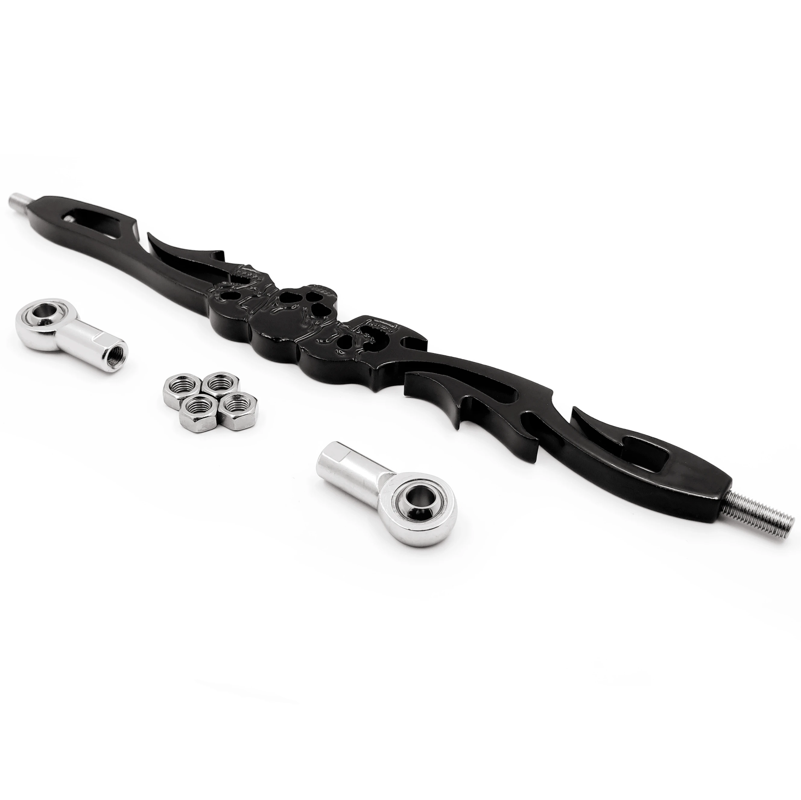 Aftermarket мотоцикл части черный череп сдвижная связь для Harley Davidon Softail FXDWG Dyna широкое