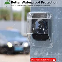 

Hot Waterproof Cover for Wireless Doorbell Access Control Rain Cover Transparent Protective Box Outdoor Sun Protection Thickened