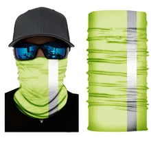 Reflective Strip Cycling Bandana Multifunction Seamless Magic Scarf Outdoor Motorcycle Face Mask Buffe Headscarf Neck Gaiter