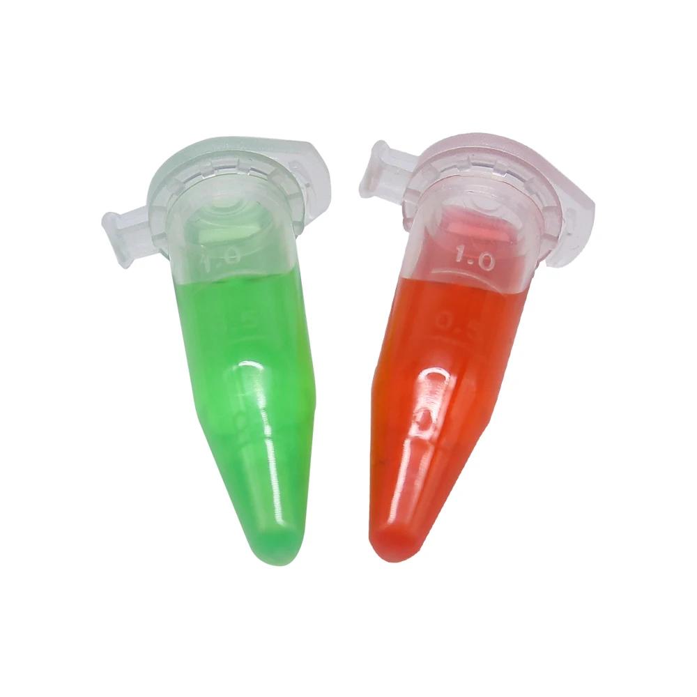 Plastic Test Tubes IKEME 500PCS Pcr Micro Centrifuge Tube 0.2ml 0.5ml 1.5ml 2ml Snap Cap Plastic Test Tube Laboratory Centrifuge Tubes With Scale