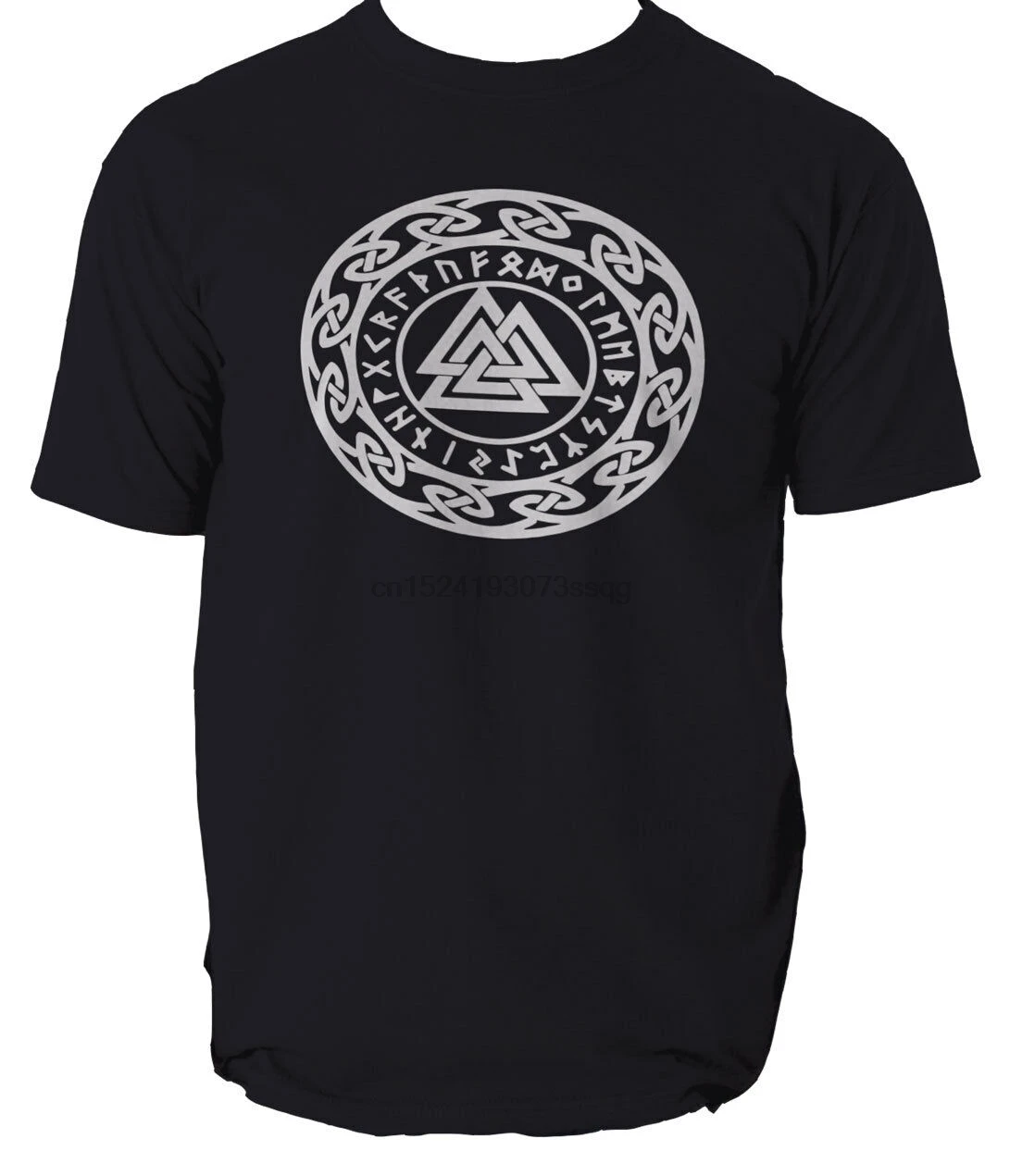 Футболка Valknut с рунами Asatru pagan Germanic mystic symbol sic colors | Мужская одежда