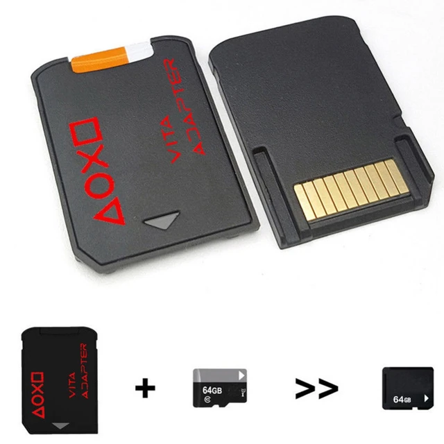 SD2Vita 5.0 Memory Card Adapter, 4Pcs Micro Storage Card Adapter for PSV  Memory Card Adapter Compatible for PS Vita 1000 2000 for PS TV