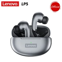 Lenovo LP5 bezprzewodowe słuchawki BT 5.0 niskie opóźnienie parowanie słuchawki sterowanie dotykowe redukcja szumów Wateroof IPX5 sport zestaw słuchawkowy