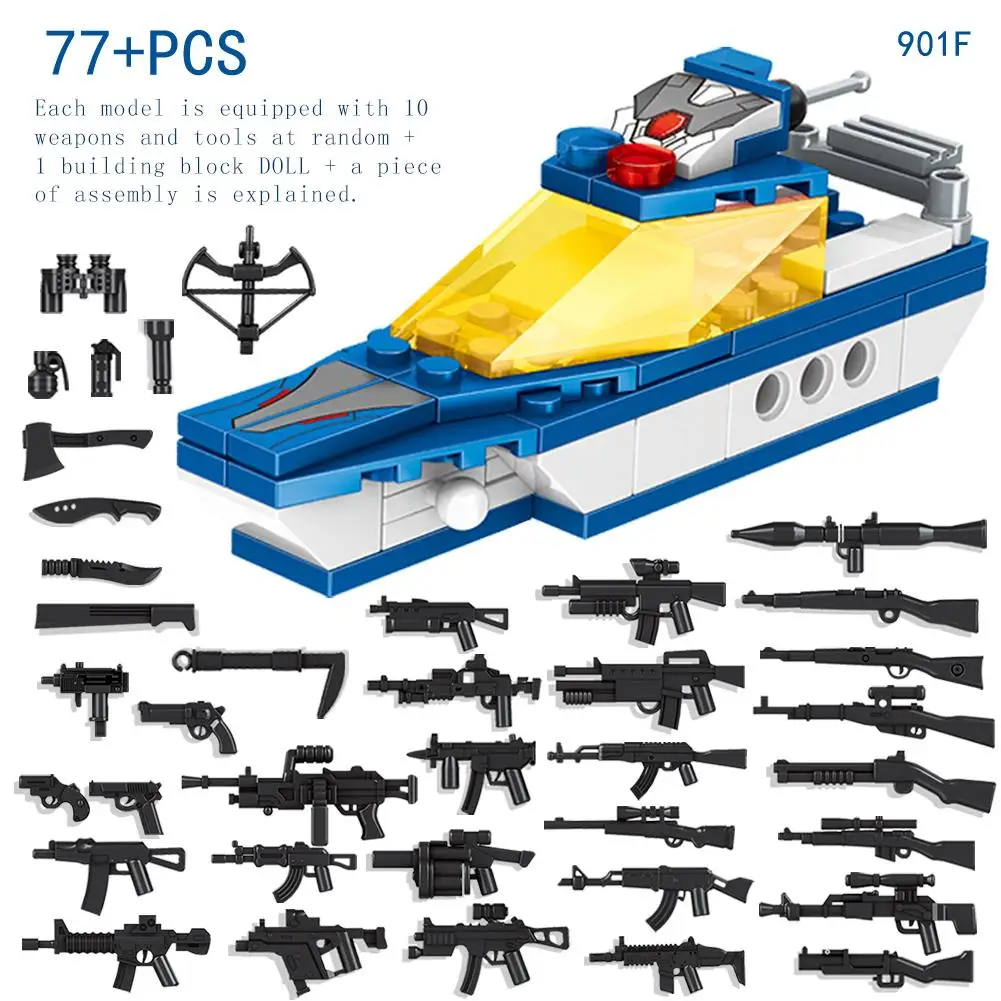 6-в-1 553 шт. грузовик строительный блок Наборы моря по суше и по воздуху-робот-трансформер, военные строительные блоки игрушки лучшие игрушки подарки