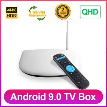 

Leadcool Q1304 Android TV Box S905W Quad Core Android 9.0 QHD HD Smart TV Box 2.4G Wifi 4K H.265 Media Player TVBOX