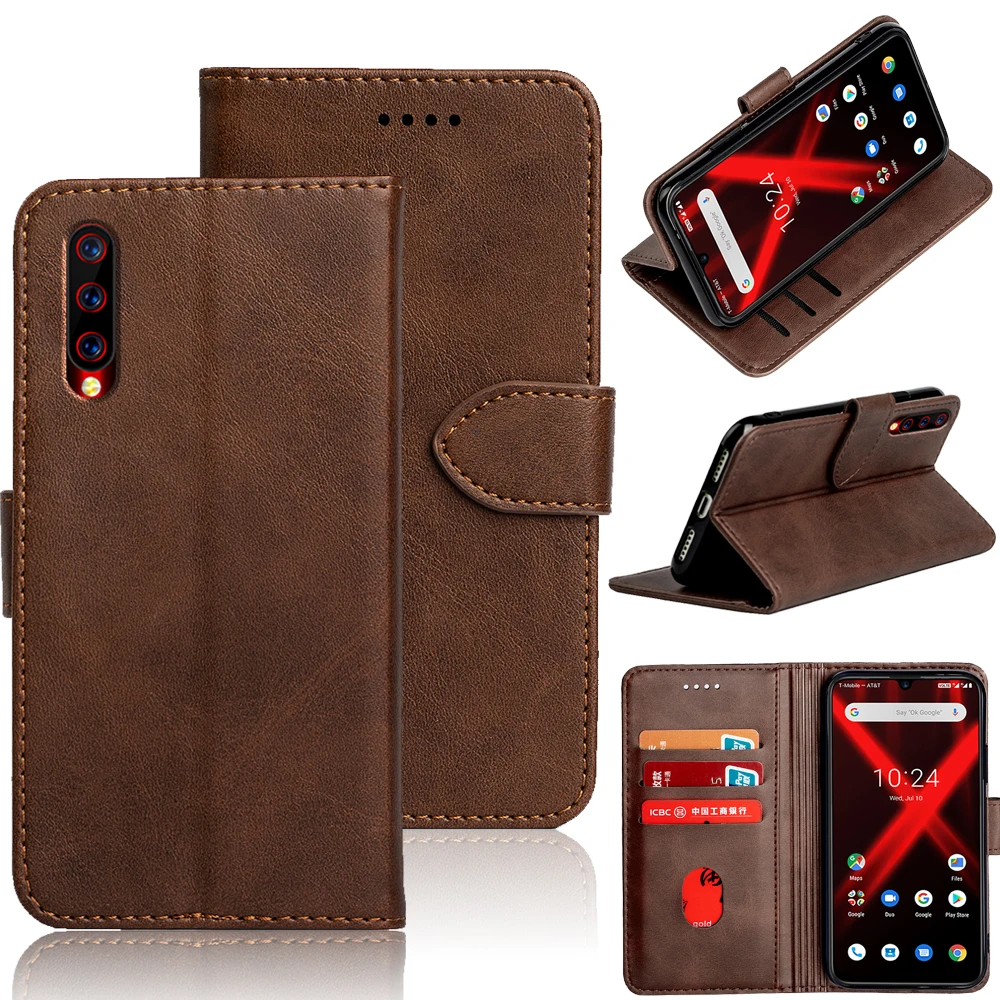 SRHE Flip Cover For Umidigi X Case Luxury Leather Silicone Magnetic Wallet on Case For Umidigi X Cover