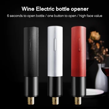 

Smart Automatic Electric Wine Opener Corkscrew Wine Bottle Opener Kit Cordless USB Rechargeable With Foil Cutter