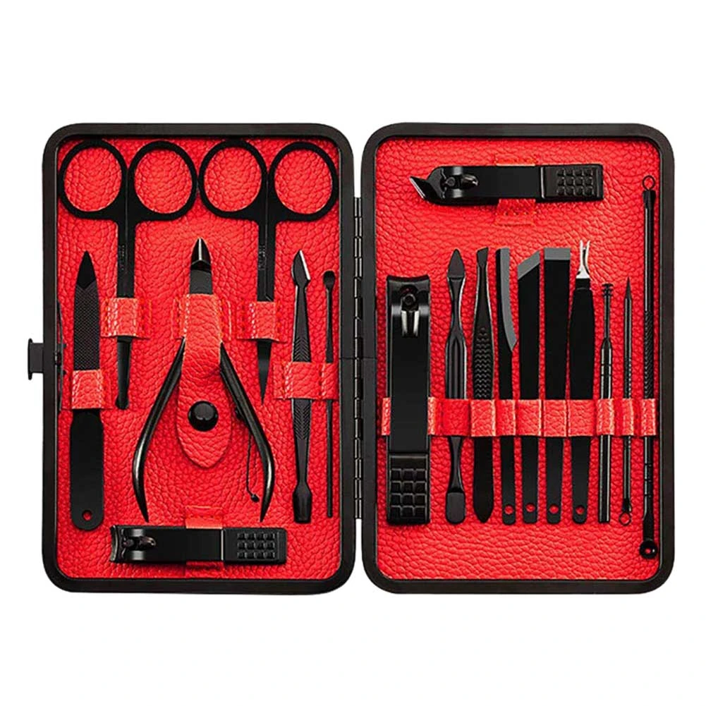 

Manicure Pedicure Set Nail Clippers Kit 18 Pcs Stainless Steel Hygiene Kit Portable Nail Trimming set, Gifts for Unisex