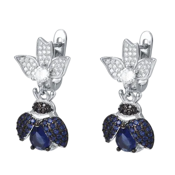 

Fahmi 2020 New Popular 100% 925 Sterling Silver Gold Earrings4-7 High Quality Original Jewellery For Women Party Wedding Gift
