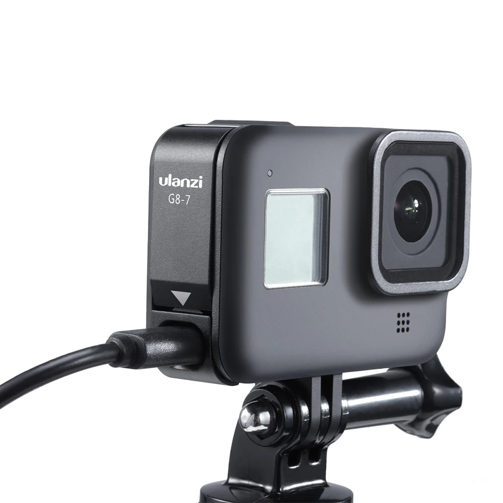 Ulanzi G8-7 заряжаемая крышка батареи для Gopro Hero 8 черная крышка батареи батарейный отсек дверной порт зарядки для Gopro 8 аксессуары для камеры