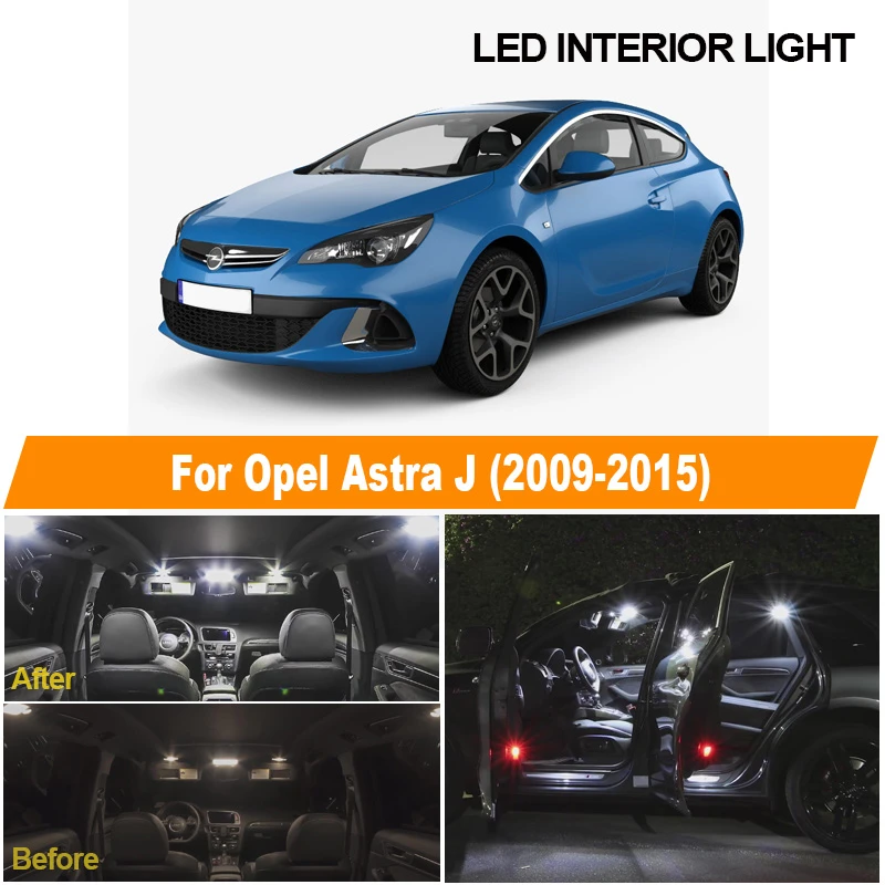 9pcs Canbus Led Bulb Interior Reading Light Kit For Vauxhall Car Accessories For Opel Astra J Opc Gtc Sports Hatchback 09 15 Signal Lamp Aliexpress