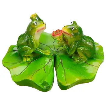 

Decorative Frog Crafts Animal Model Lovely Animal Layout Landscaping Crafts Delicate Art Ornaments for Garden Pool